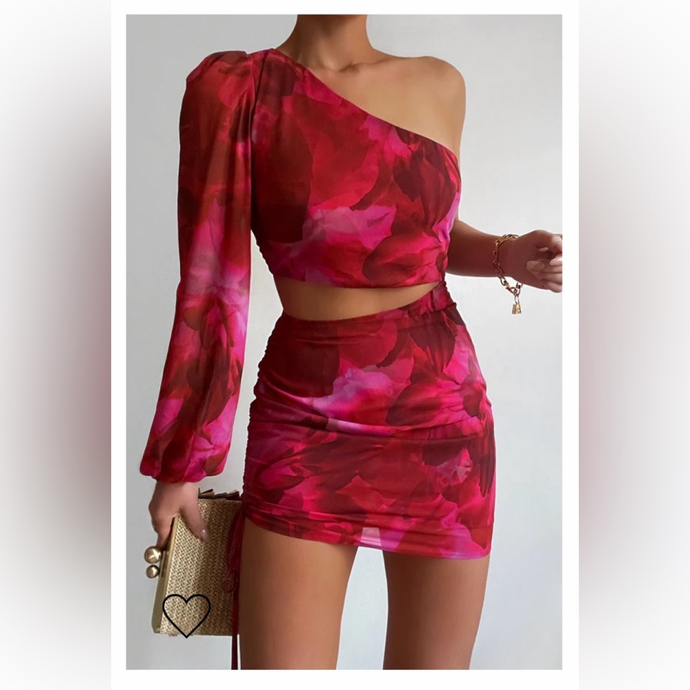RUNAWAY the Label Calista Mini Dress Pink